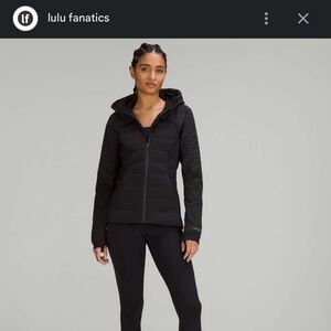 lululemon down for it all reflective jacket size 6